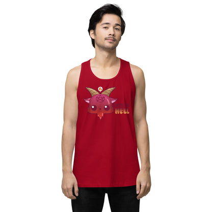 CUTE AS HELL - Premium Tank Top - ChubbleGumLLC