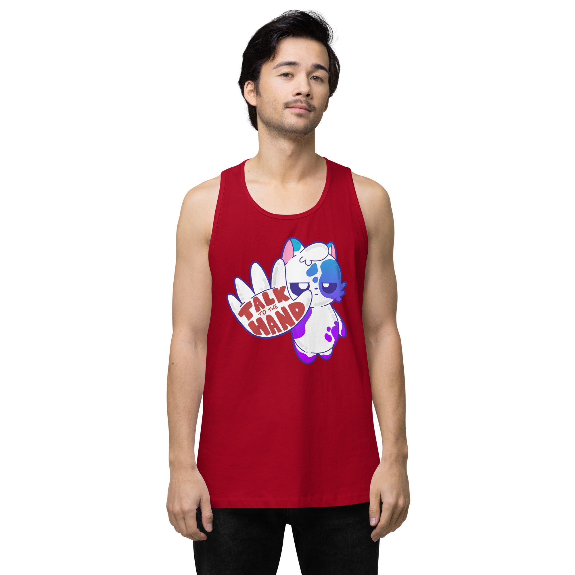 TALK TO THE HAND - Premium Tank Top - ChubbleGumLLC