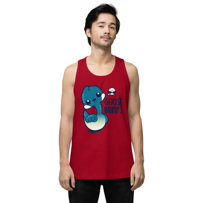 GOOSE BUMPS - Premium Tank Top - ChubbleGumLLC