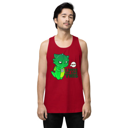 I WOKE UP LIKE THIS - Premium Tank Top - ChubbleGumLLC