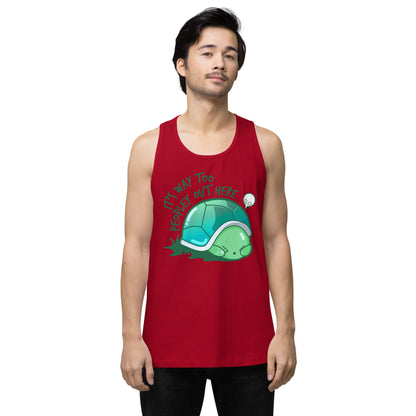 WAY TOO PEOPLEY - Premium Tank Top - ChubbleGumLLC