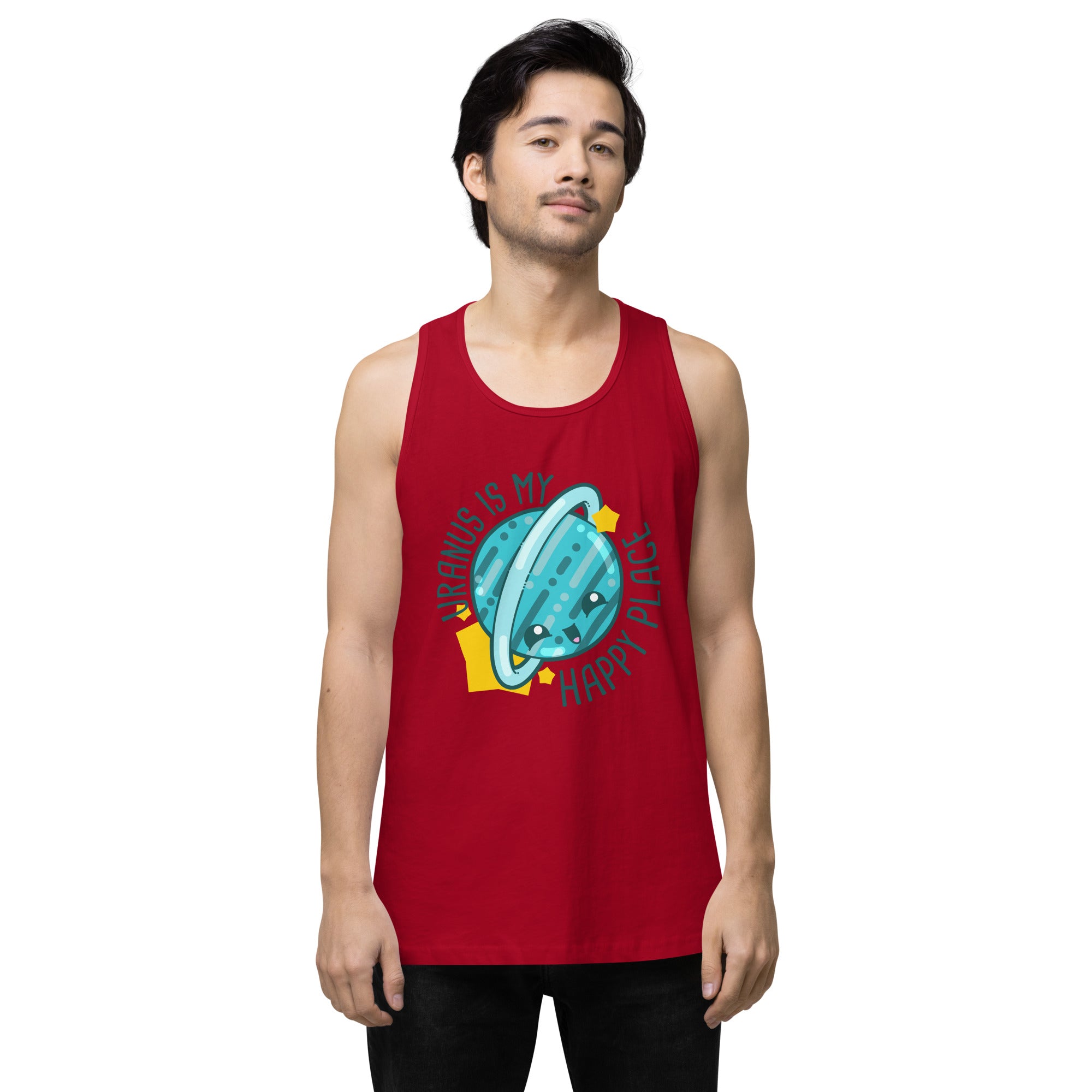 URANUS IS MY HAPPY PLACE - Tank Top - ChubbleGumLLC