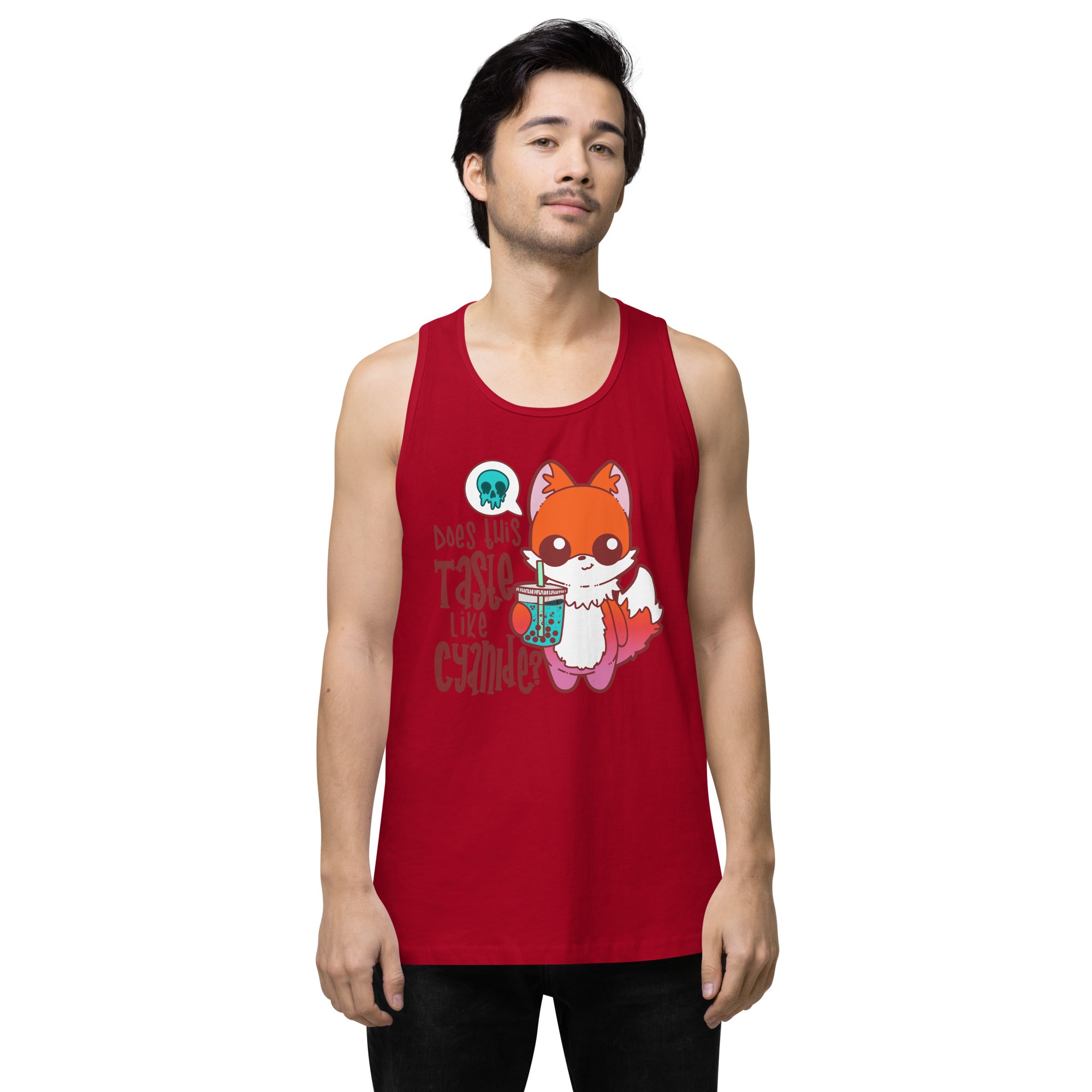 DOES THIS TASTE LIKE CYANIDE - Premium Tank Top - ChubbleGumLLC