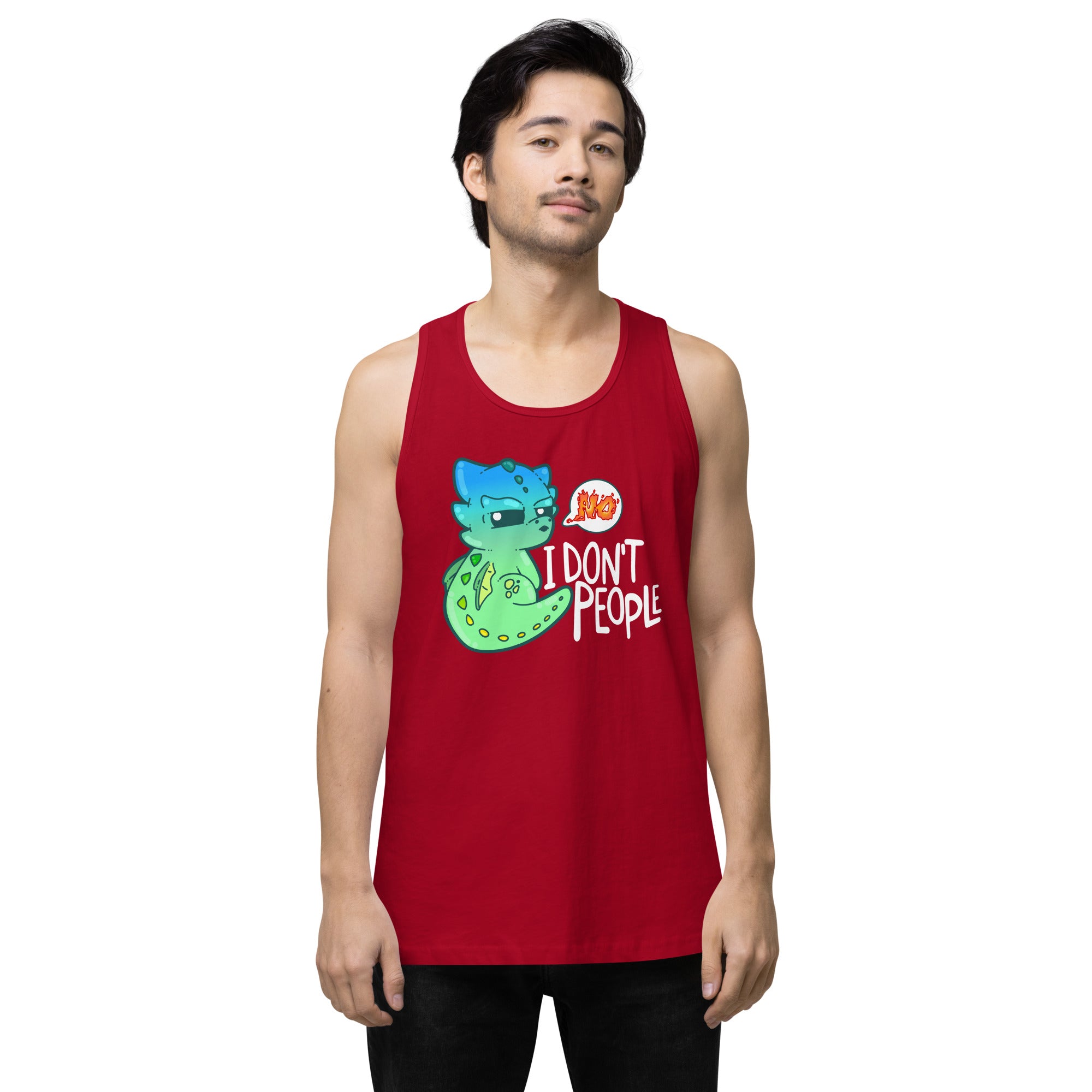 I DONT PEOPLE - Modified Premium Tank Top - ChubbleGumLLC