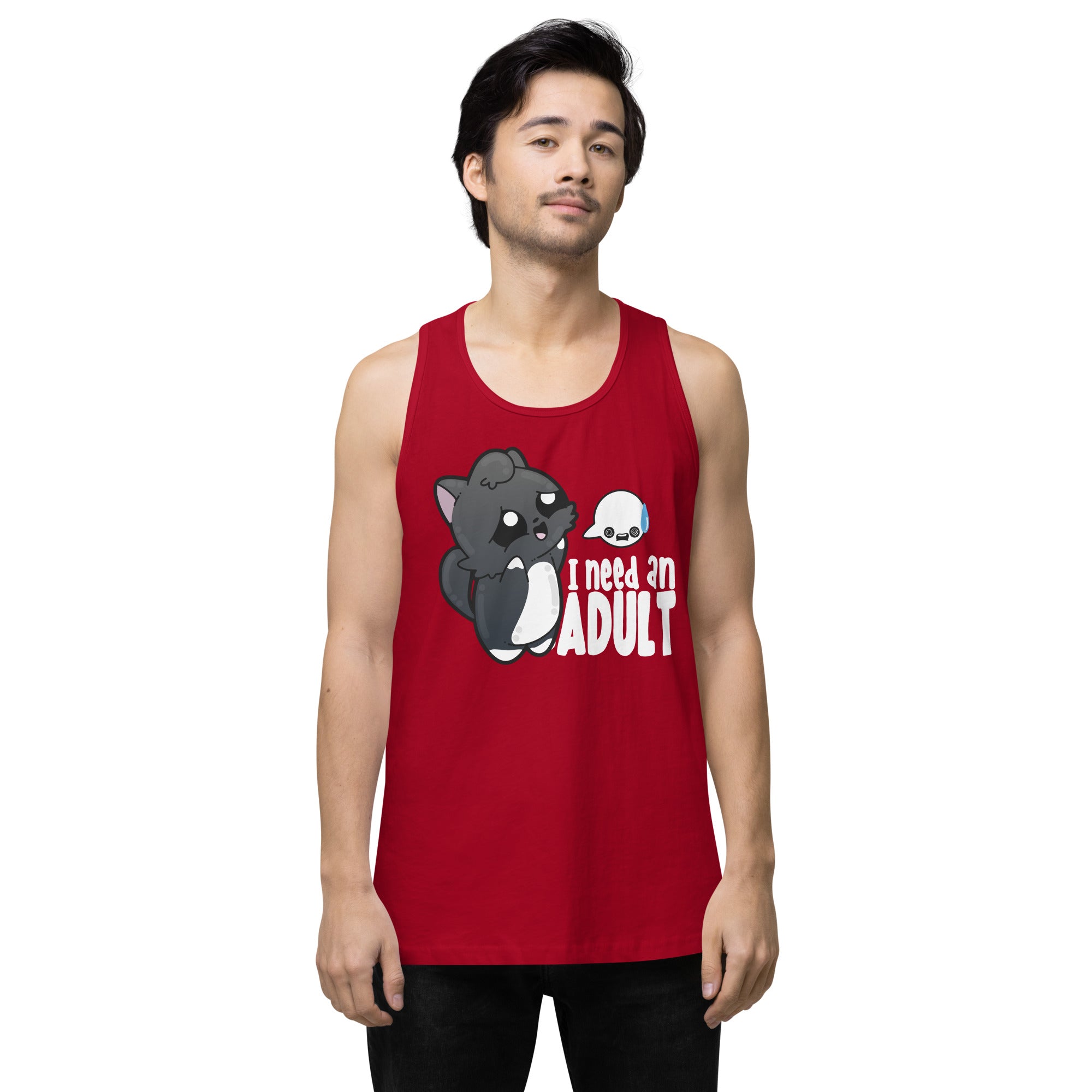 I NEED AN ADULT - Modified Premium Tank Top - ChubbleGumLLC