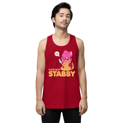 CUTE BUT STABBY - Premium Tank Top - ChubbleGumLLC