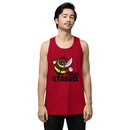 FEELIN STABBEE - Premium Tank Top - ChubbleGumLLC