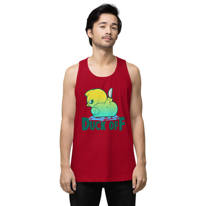 DUCK OFF - Premium Tank Top - ChubbleGumLLC