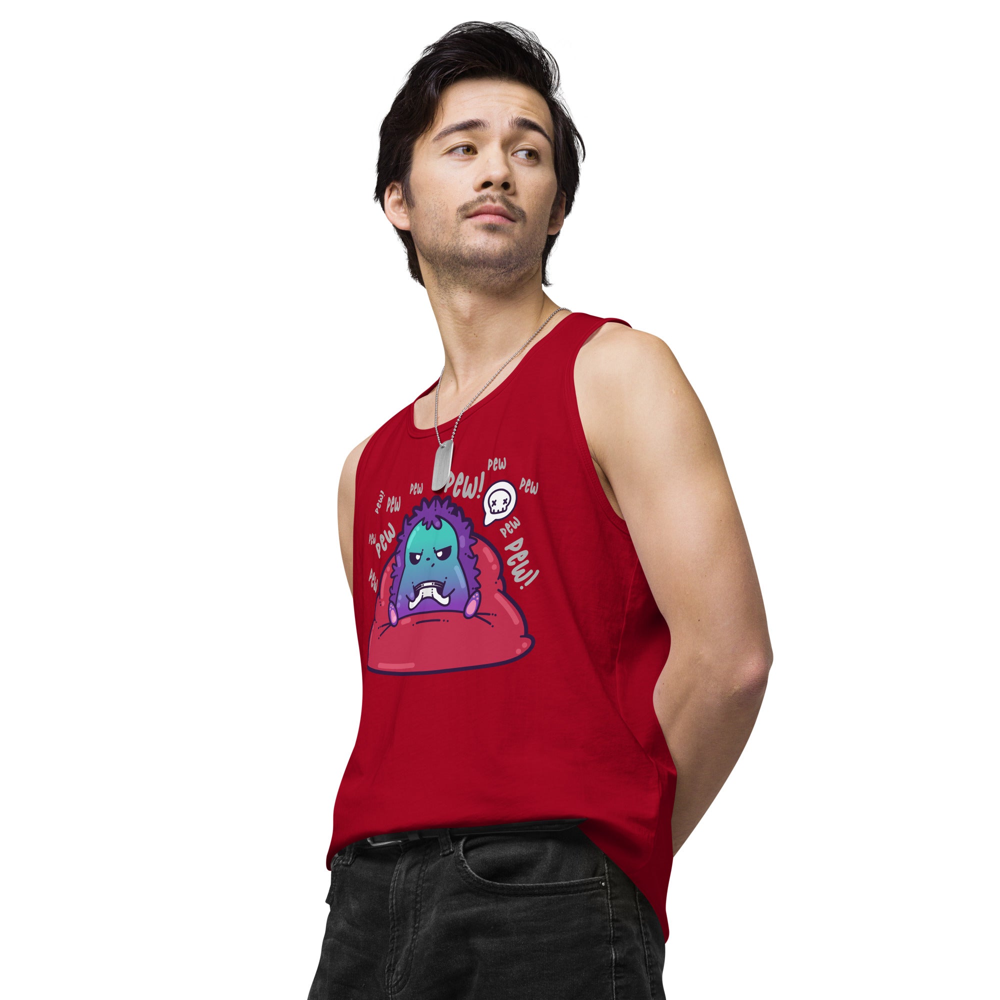 PEW PEW PEW - Premium Tank Top - ChubbleGumLLC