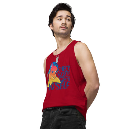 CHECK YOSELF - Premium Tank Top - ChubbleGumLLC