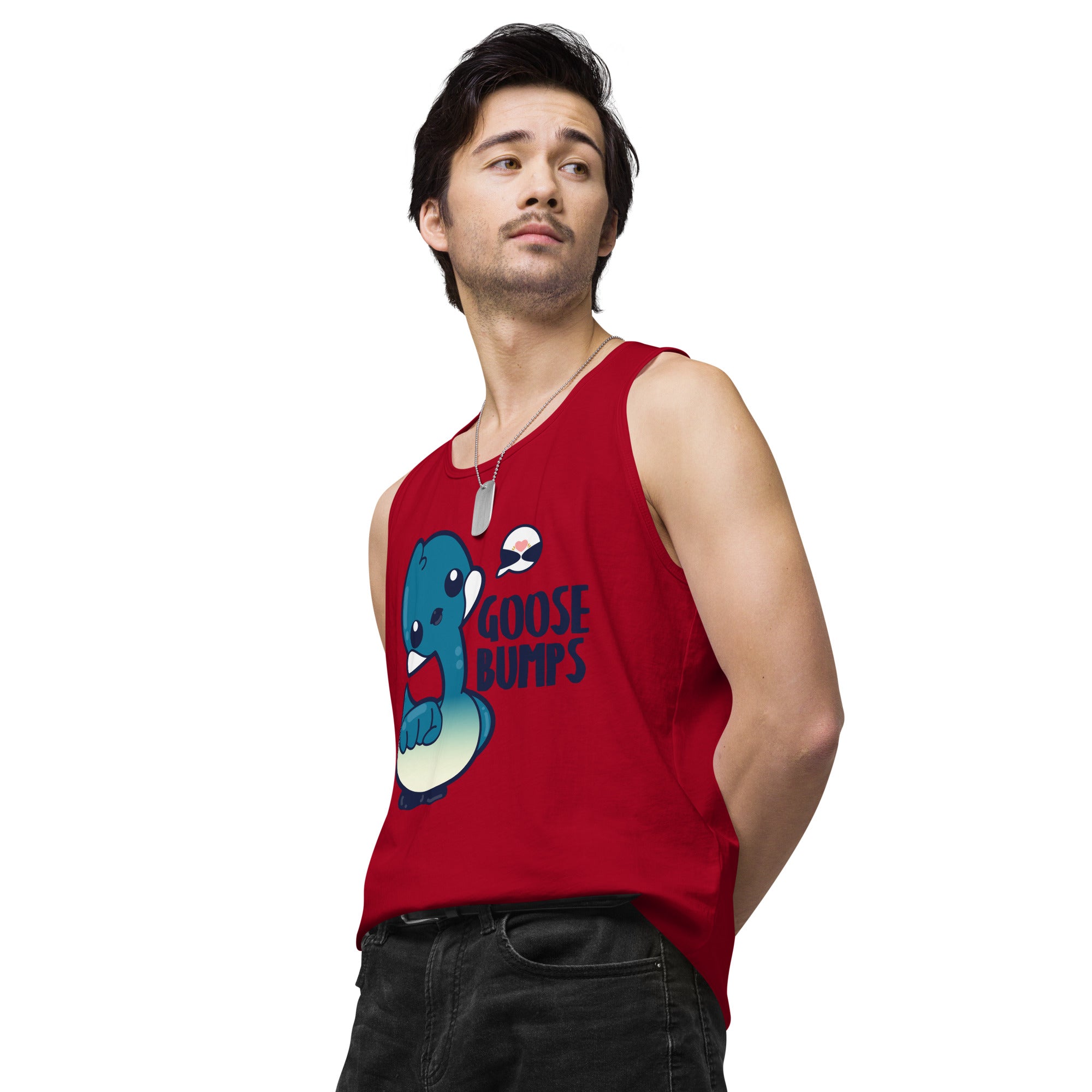 GOOSE BUMPS - Premium Tank Top - ChubbleGumLLC