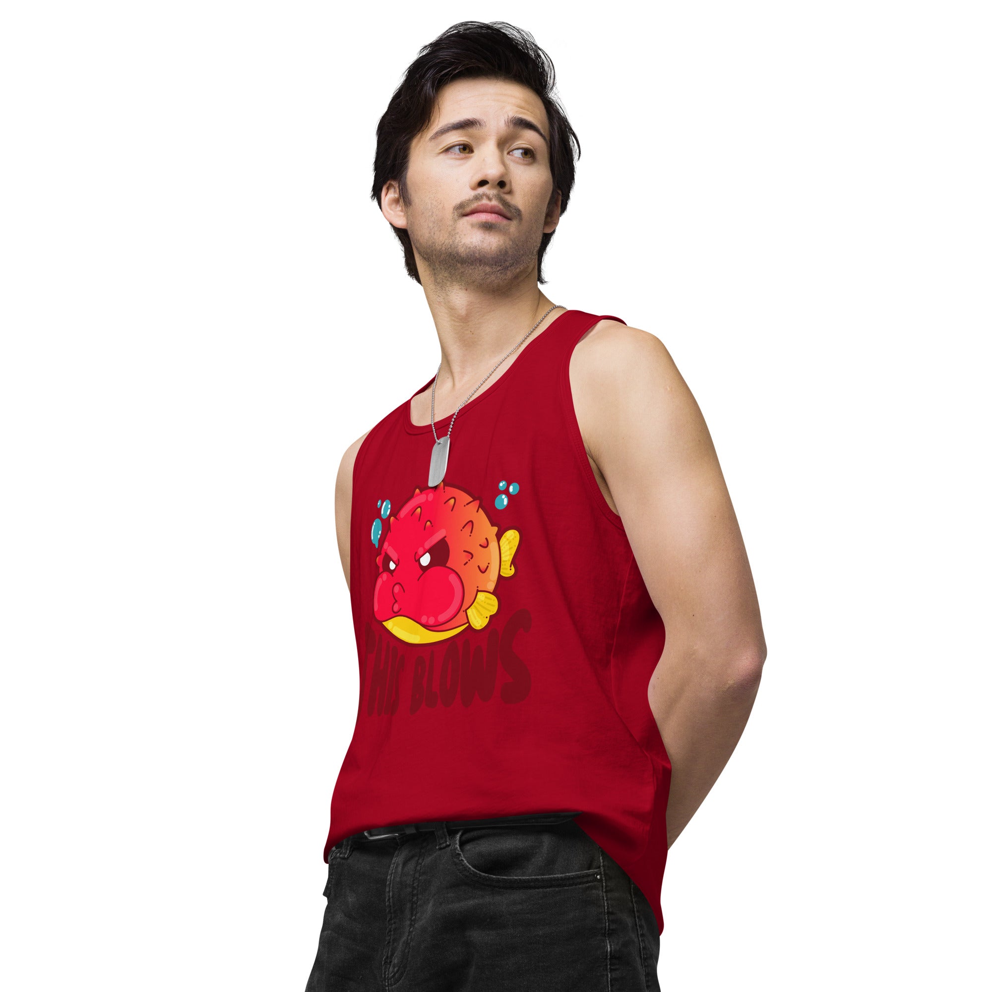 THIS BLOWS - Premium Tank Top - ChubbleGumLLC