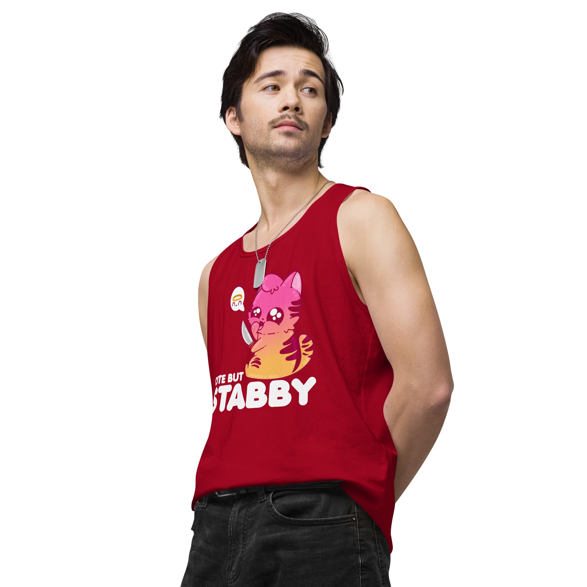 CUTE BUT STABBY - Modified Premium Tank Top - ChubbleGumLLC