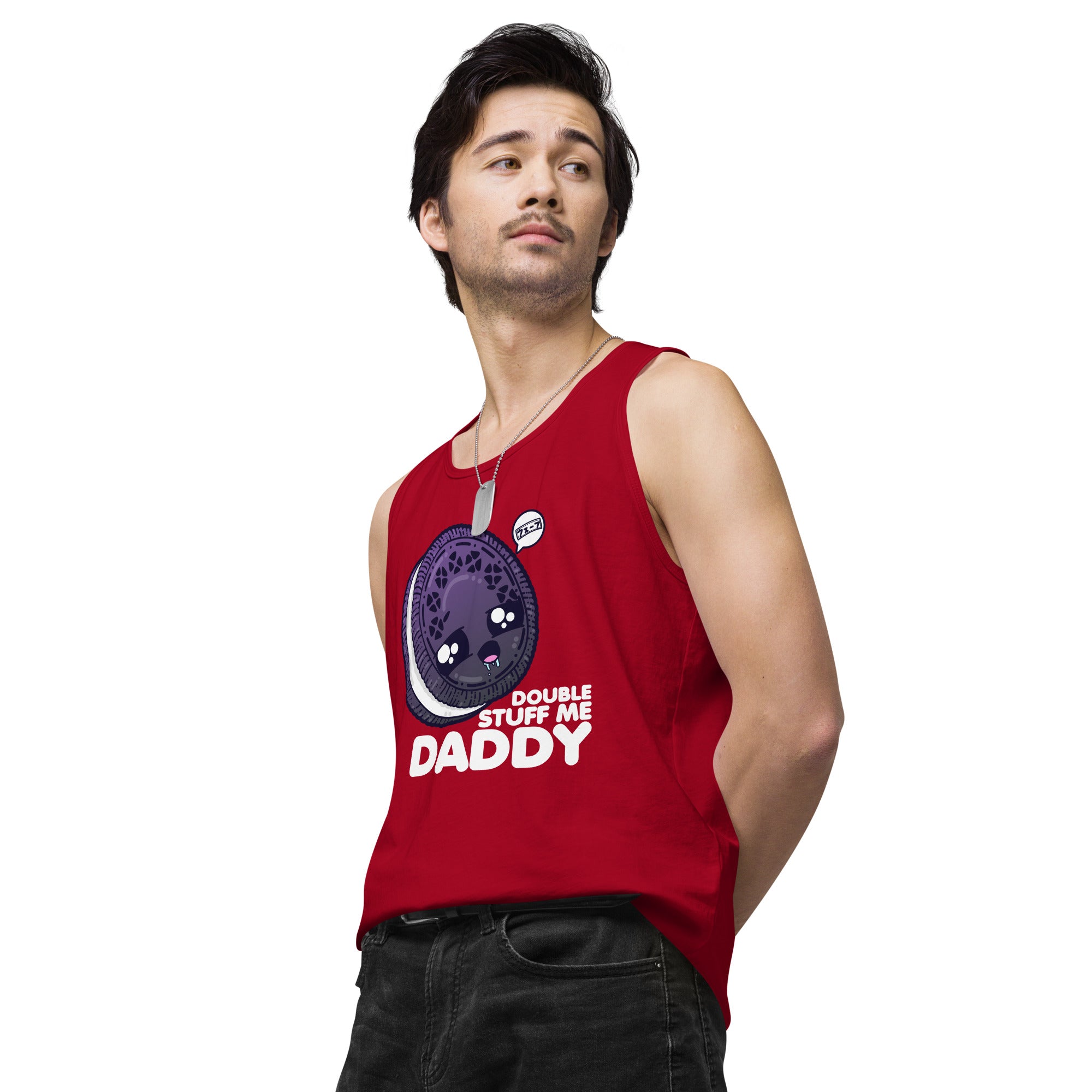 DOUBLE STUFF ME DADDY - Tank Top - ChubbleGumLLC