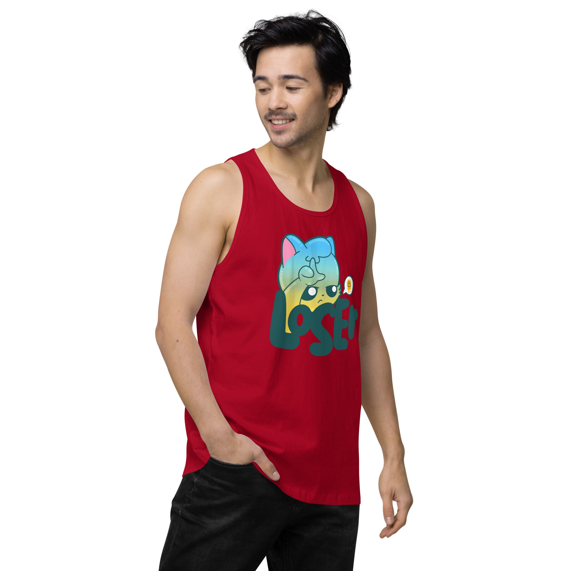 LOSER - Premium Tank Top - ChubbleGumLLC