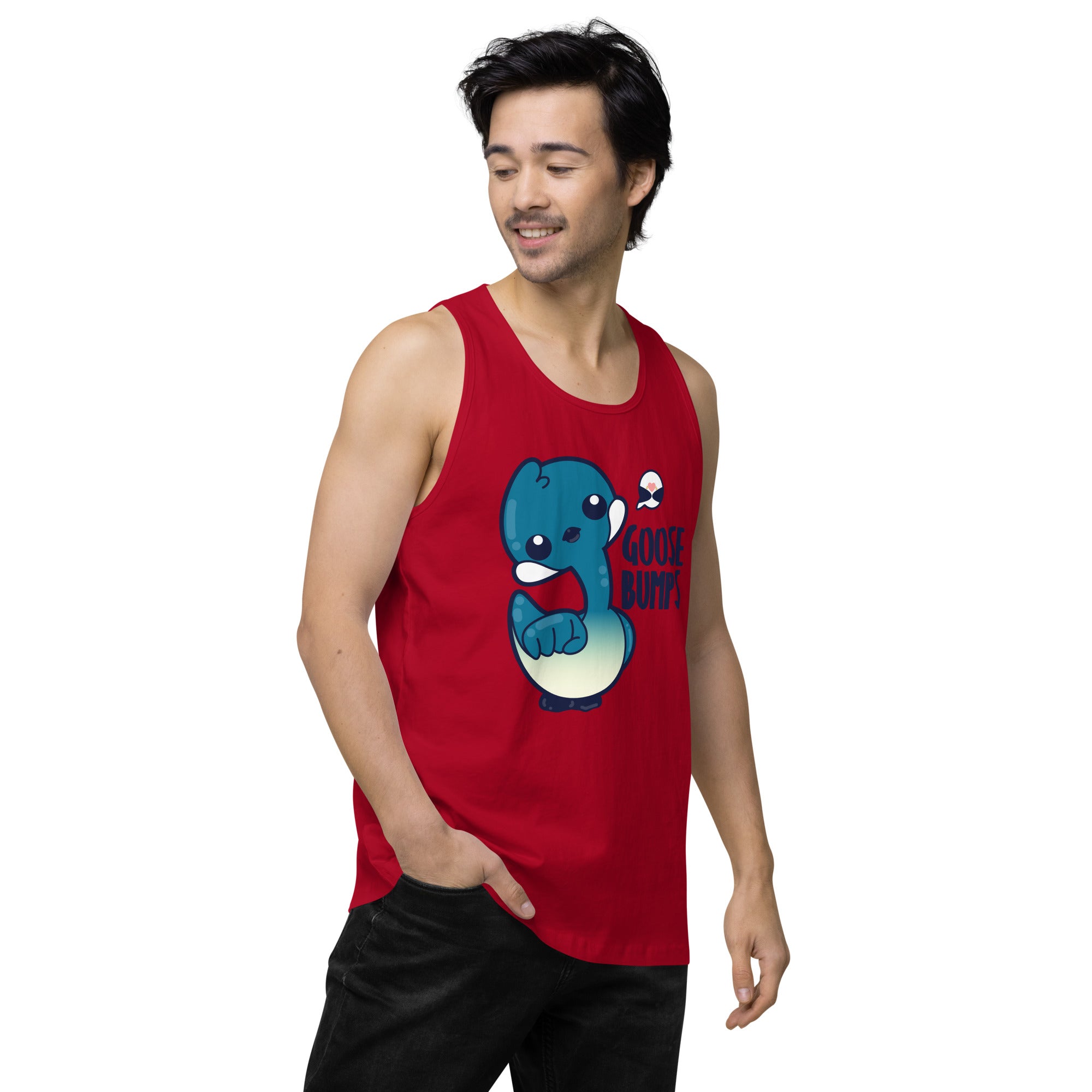 GOOSE BUMPS - Premium Tank Top - ChubbleGumLLC