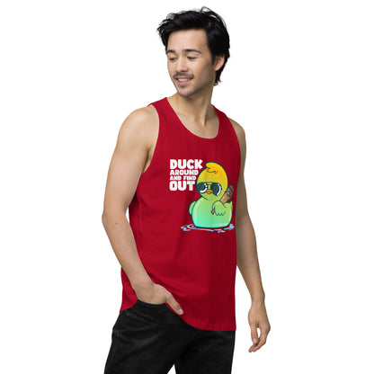 DUCK AROUND AND FIND OUT - Modded Premium Tank Top - ChubbleGumLLC