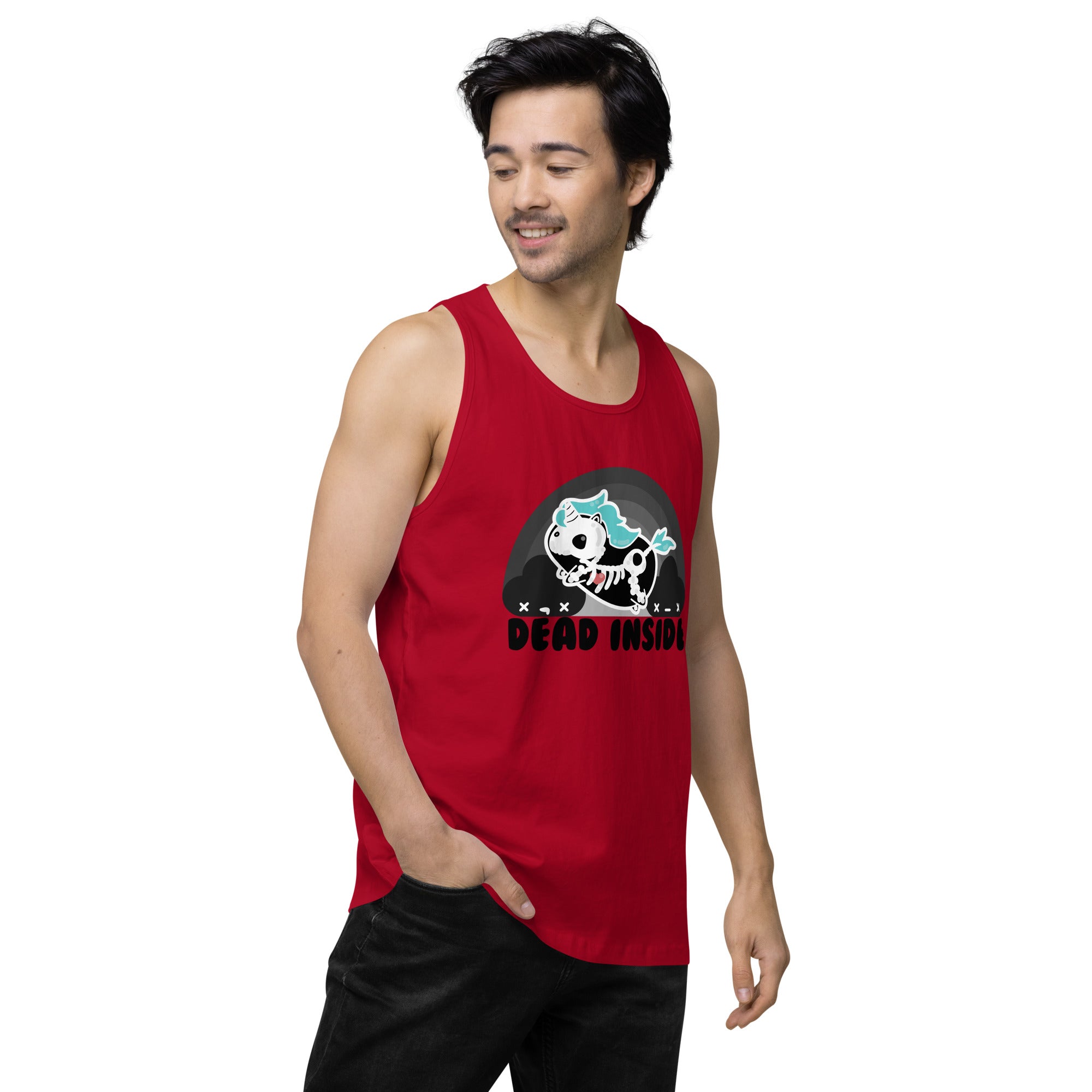 DEAD INSIDE - Premium Tank Top - ChubbleGumLLC