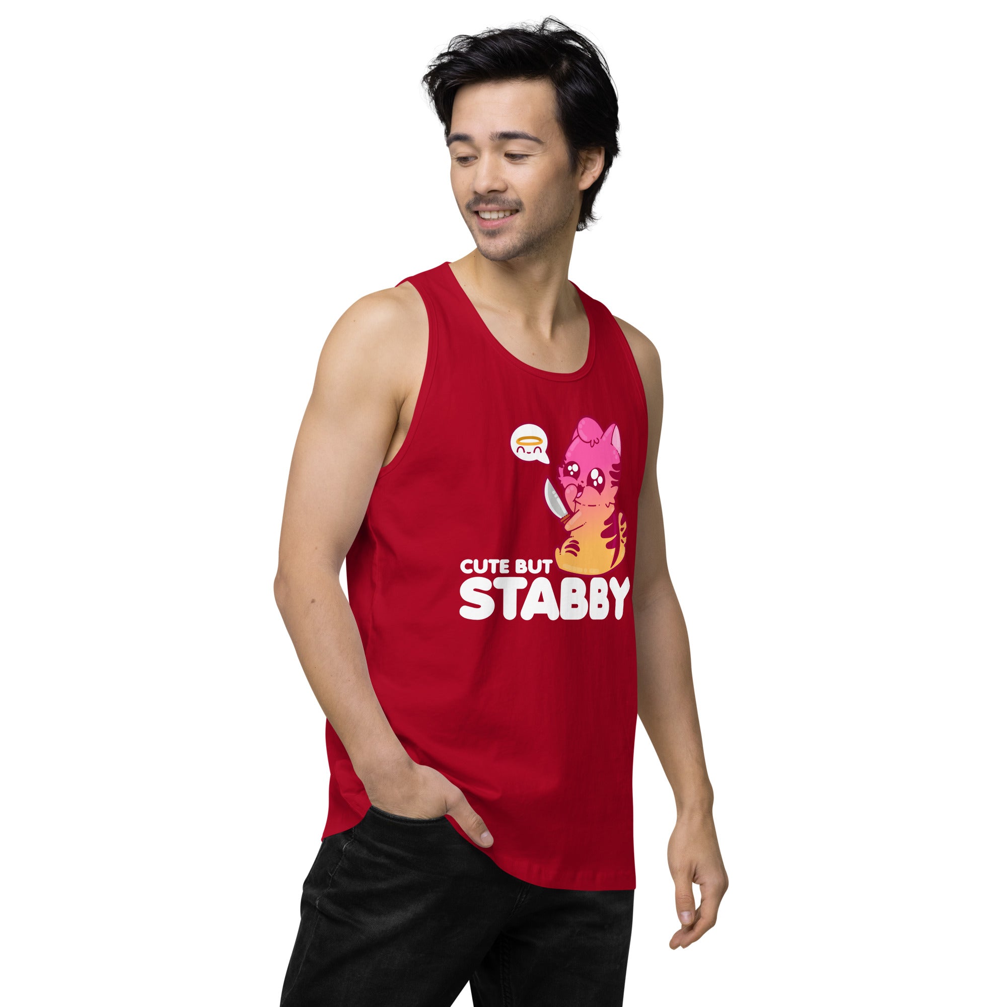 CUTE BUT STABBY - Modified Premium Tank Top - ChubbleGumLLC