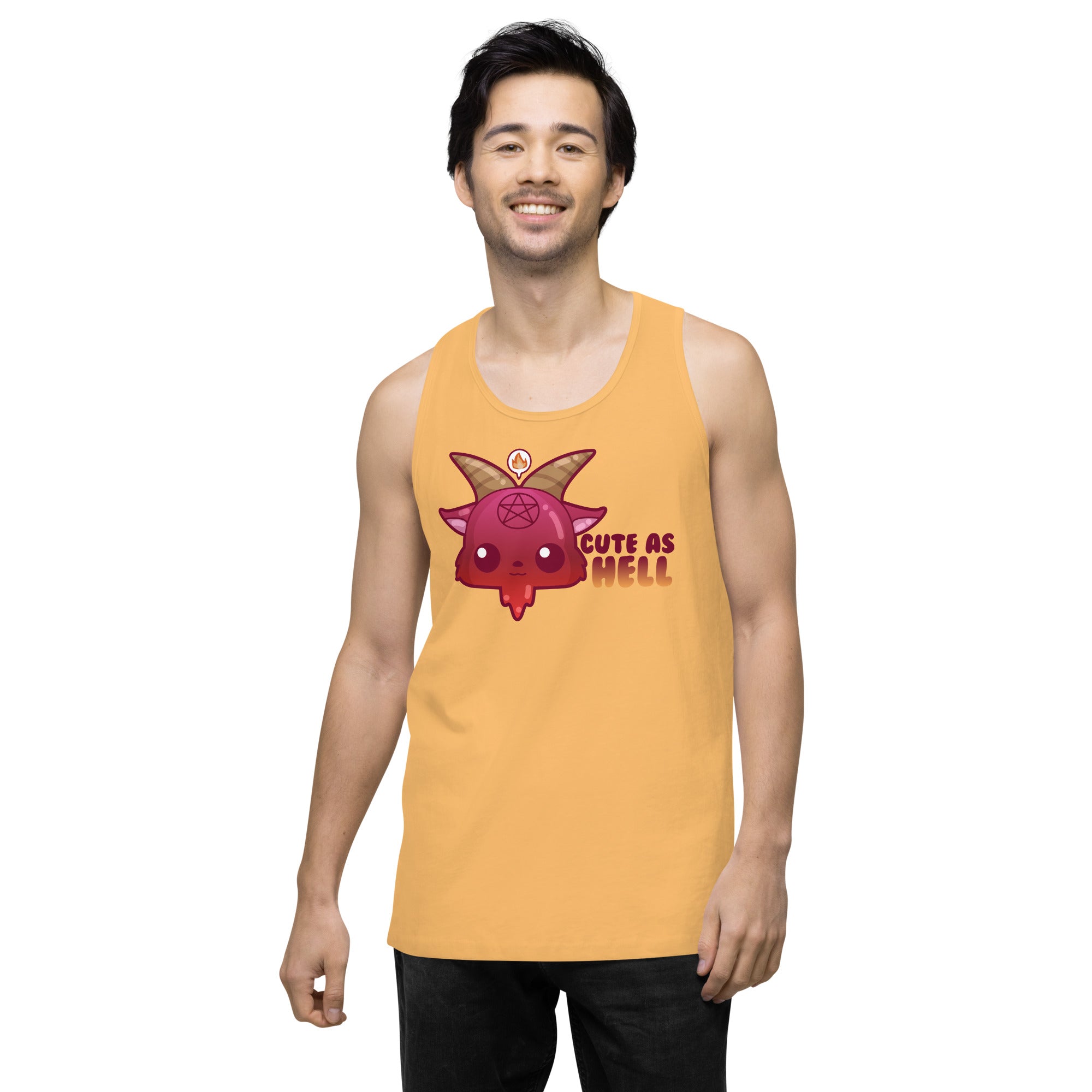 CUTE AS HELL - Premium Tank Top - ChubbleGumLLC