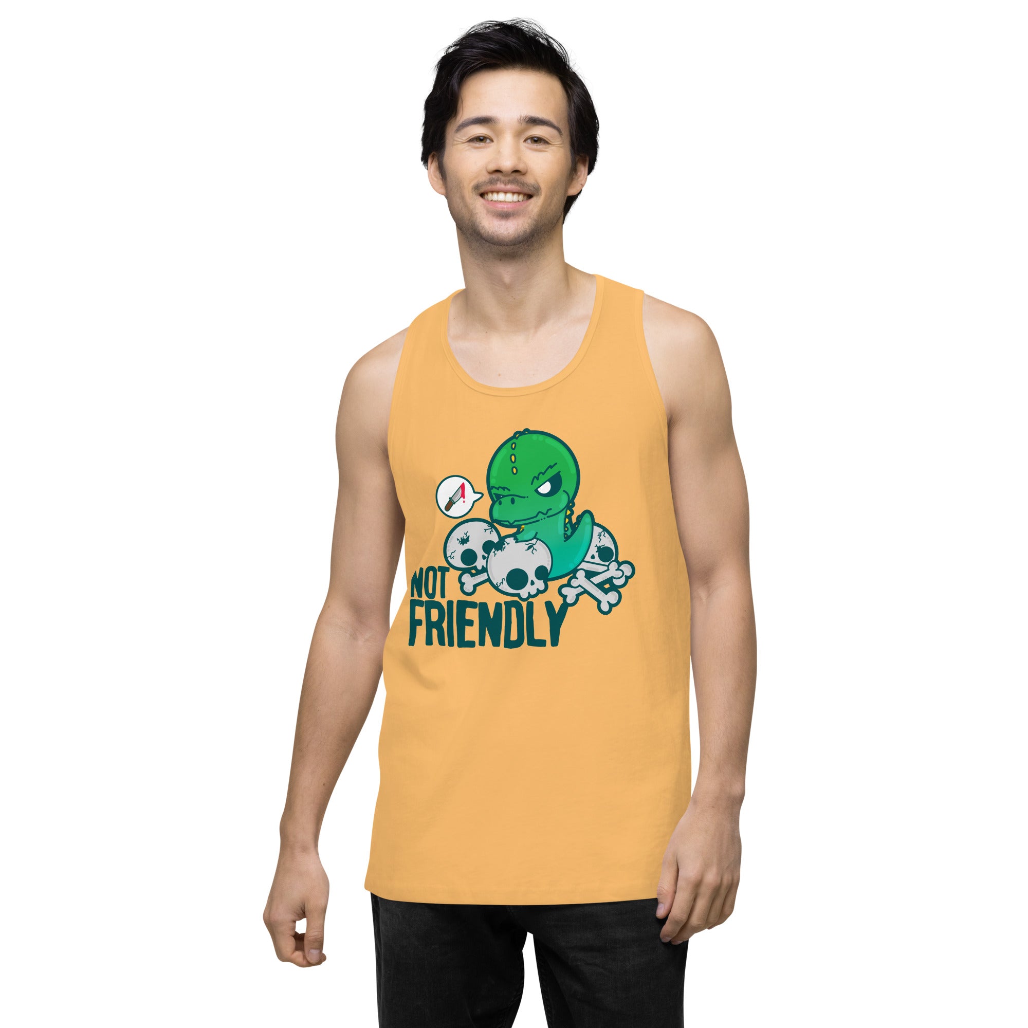 NOT FRIENDLY - Premium Tank Top - ChubbleGumLLC