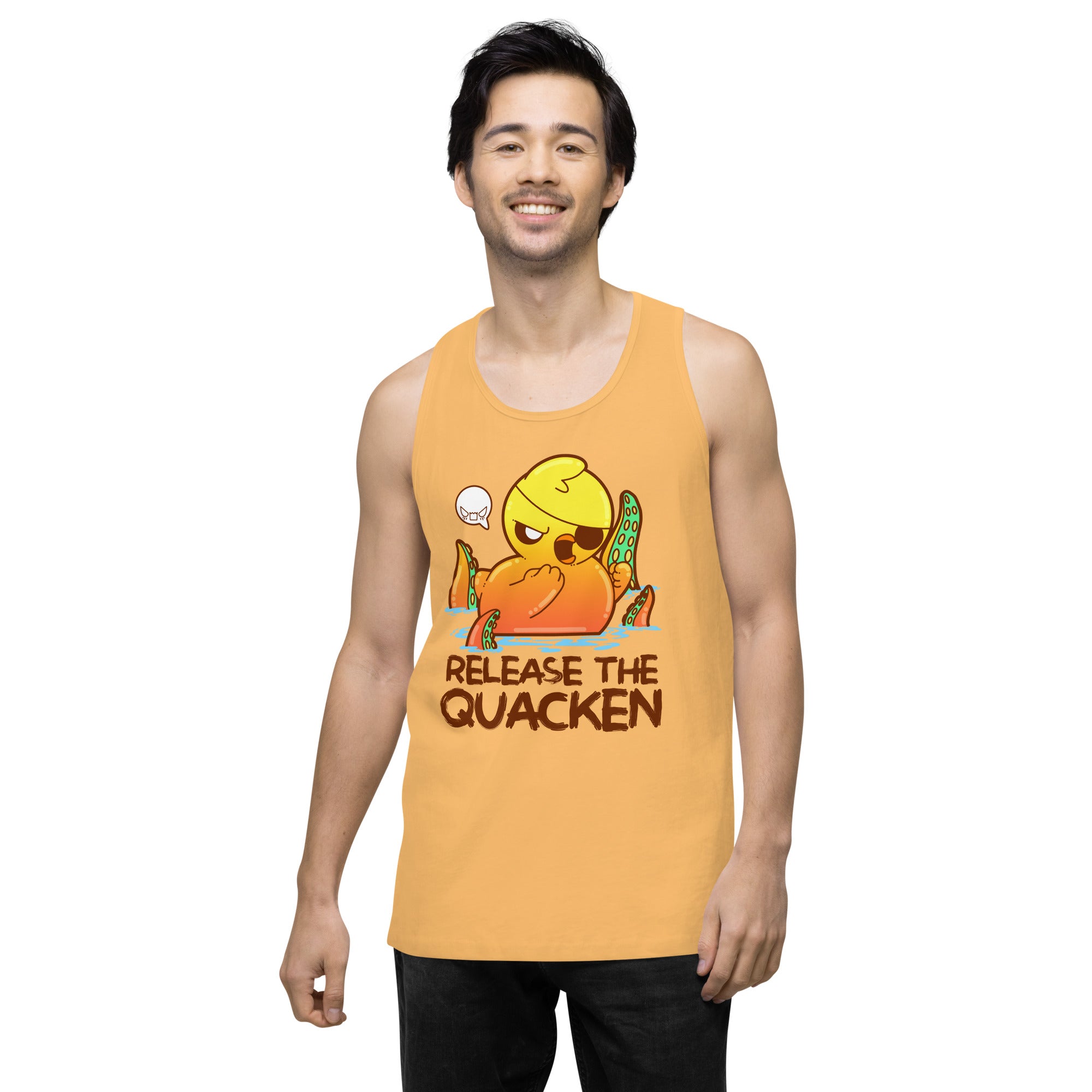 RELEASE THE QUACKEN - Premium Tank Top - ChubbleGumLLC