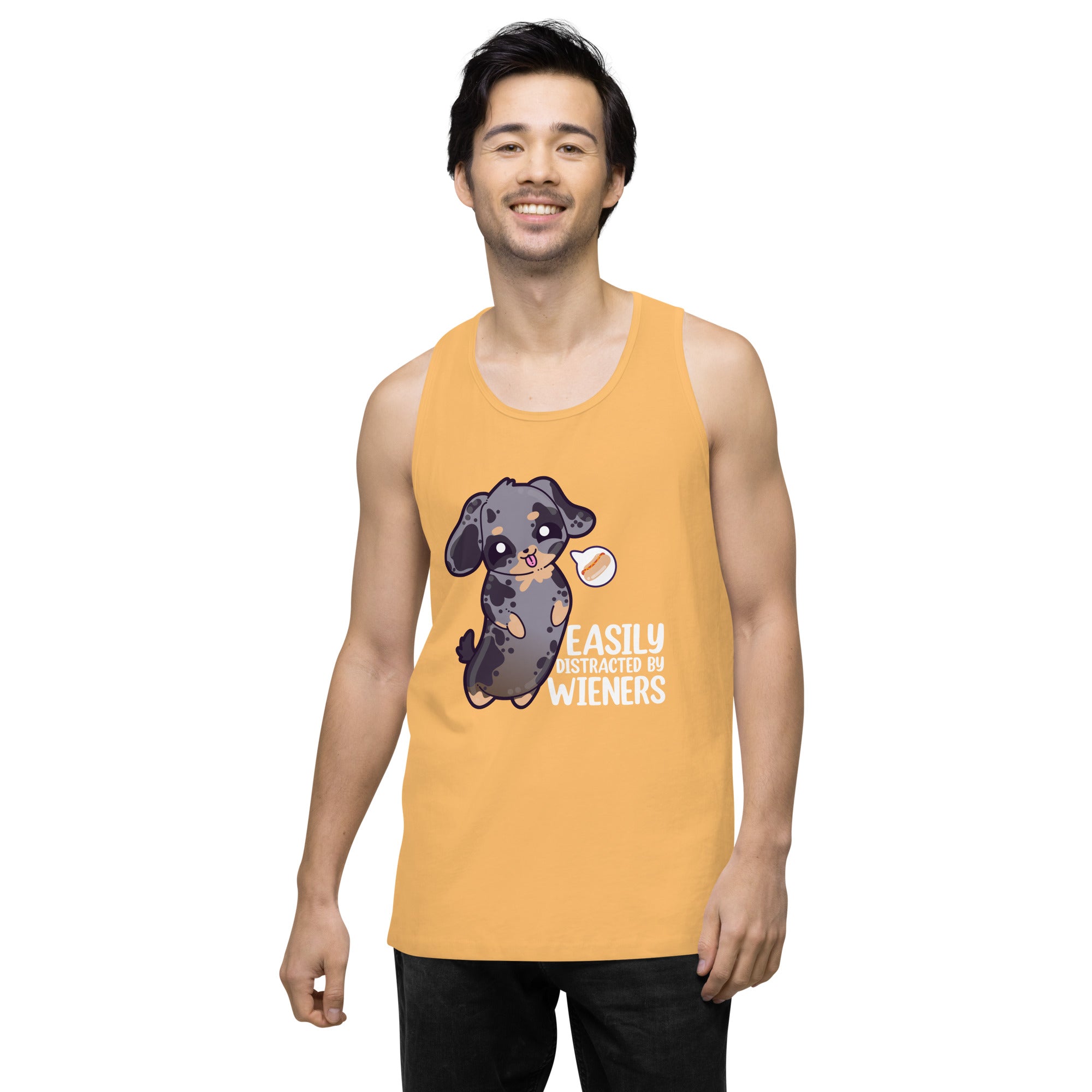 EASILY DISTRACTED BY WEINERS - Modded Premium Tank Top - ChubbleGumLLC