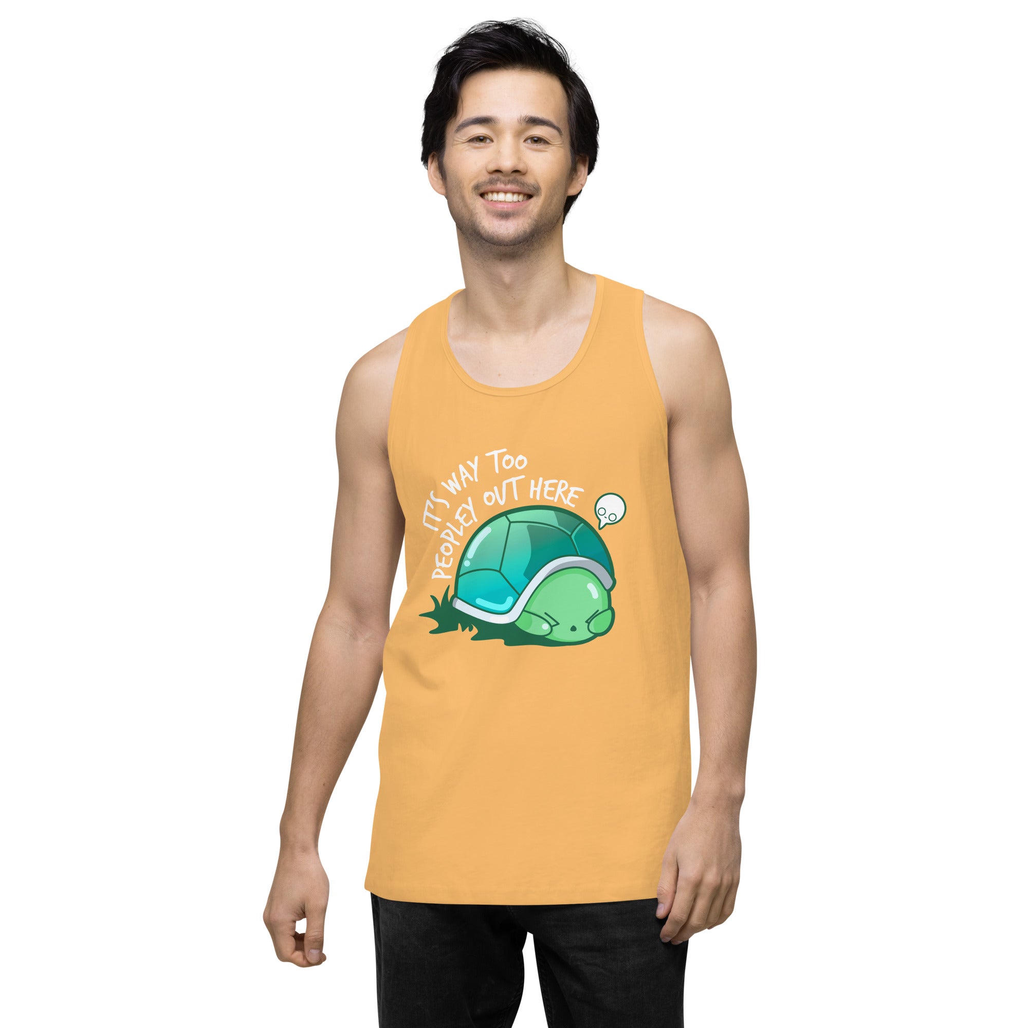 WAY TOO PEOPLEY - Modded Premium Tank Top - ChubbleGumLLC