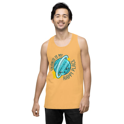 URANUS IS MY HAPPY PLACE - Tank Top - ChubbleGumLLC