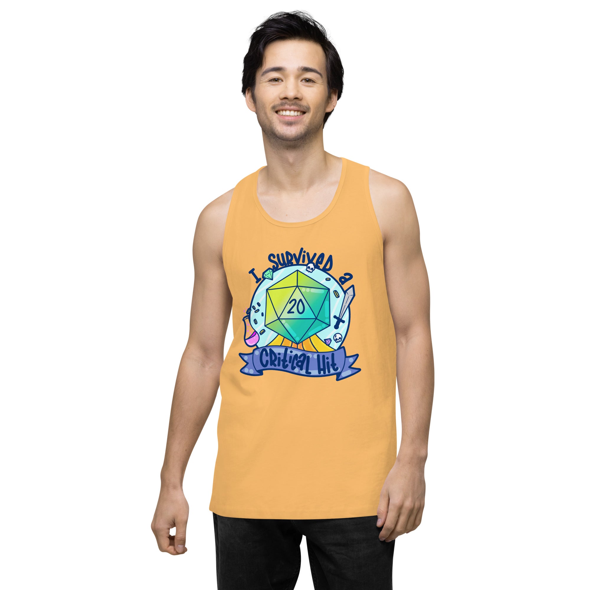 I SURVIVED A CRITICAL HIT - Tank Top - ChubbleGumLLC