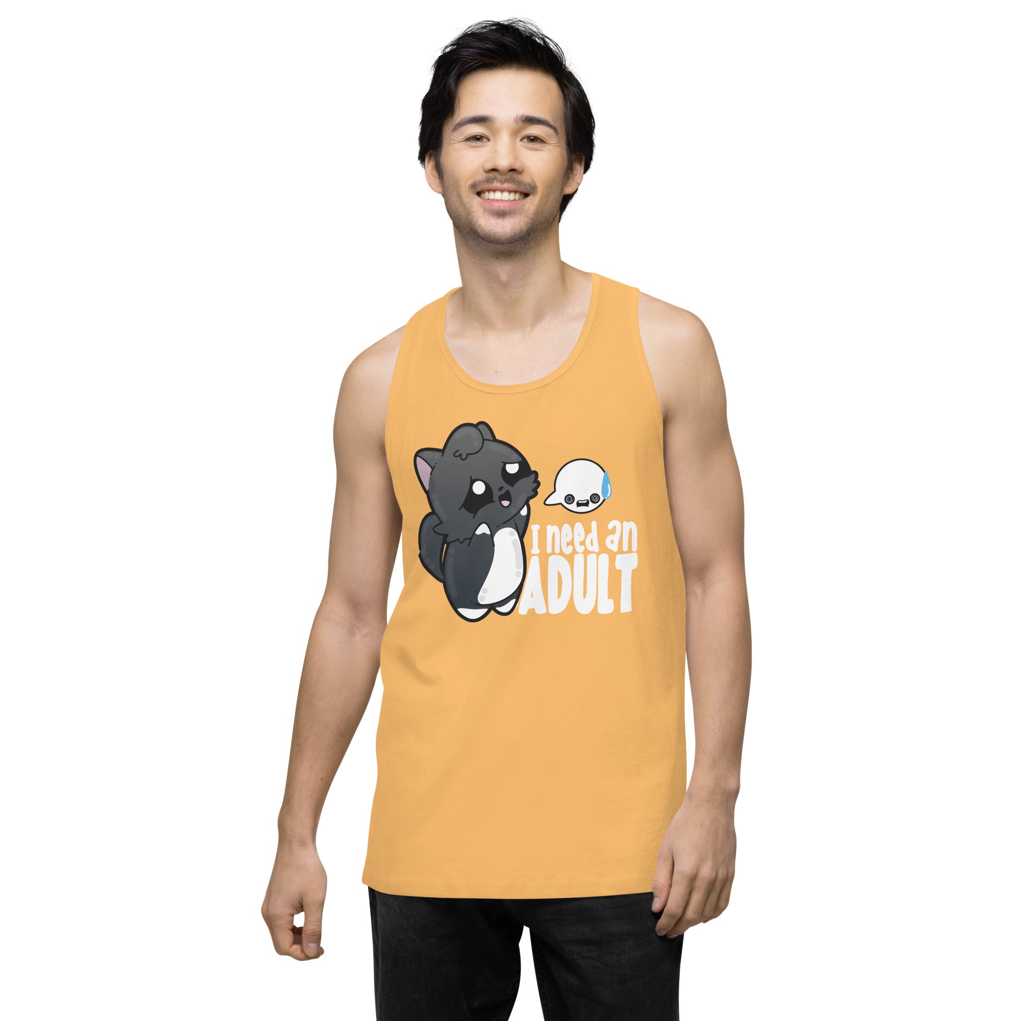 I NEED AN ADULT - Modified Premium Tank Top - ChubbleGumLLC