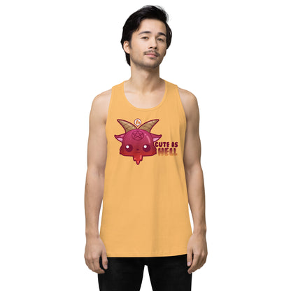 CUTE AS HELL - Premium Tank Top - ChubbleGumLLC