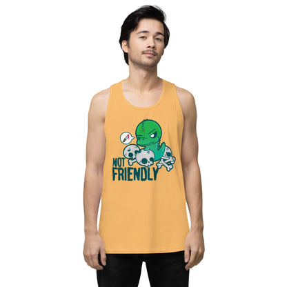 NOT FRIENDLY - Premium Tank Top - ChubbleGumLLC