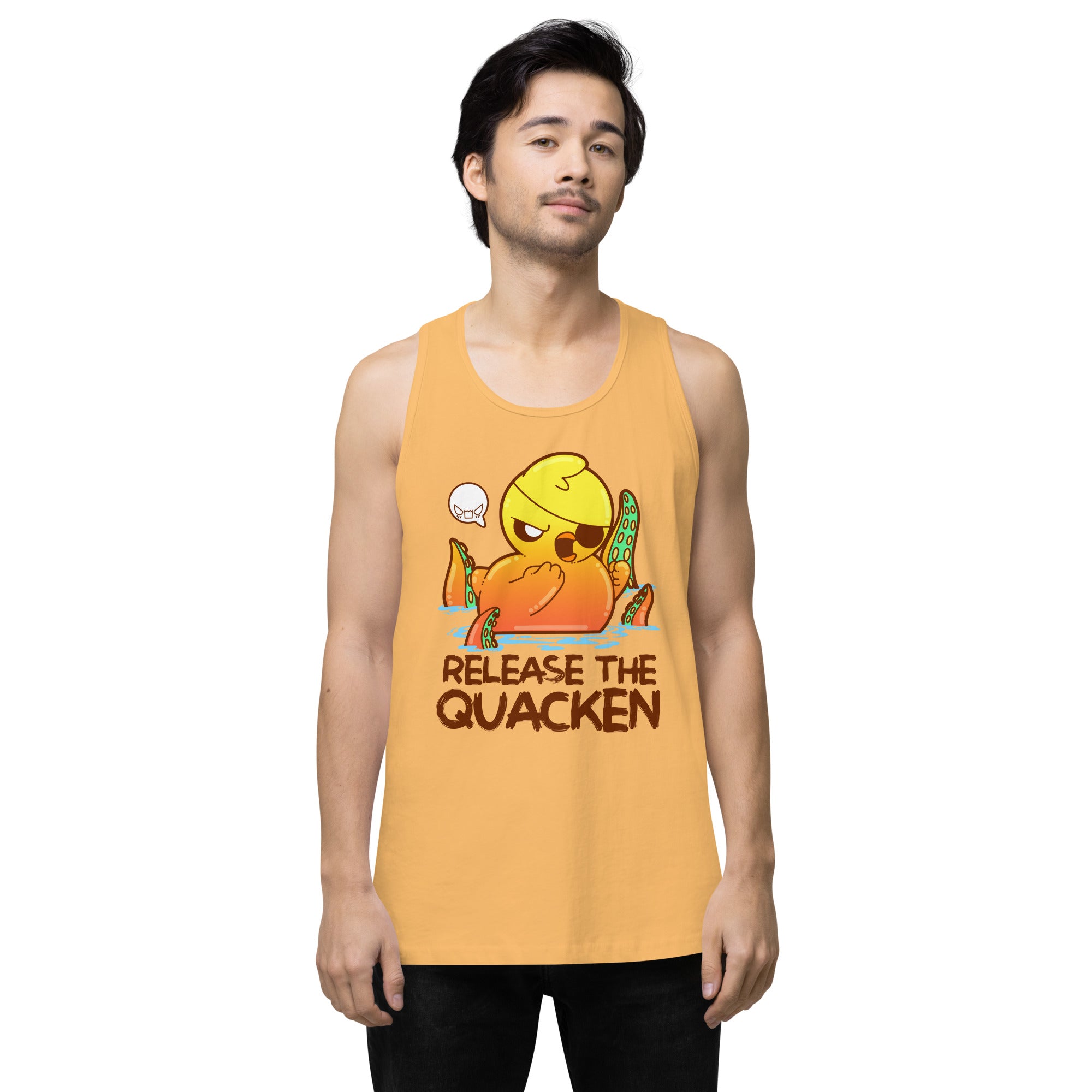 RELEASE THE QUACKEN - Premium Tank Top - ChubbleGumLLC