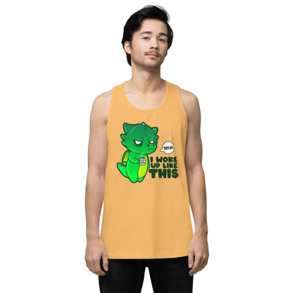 I WOKE UP LIKE THIS - Premium Tank Top - ChubbleGumLLC