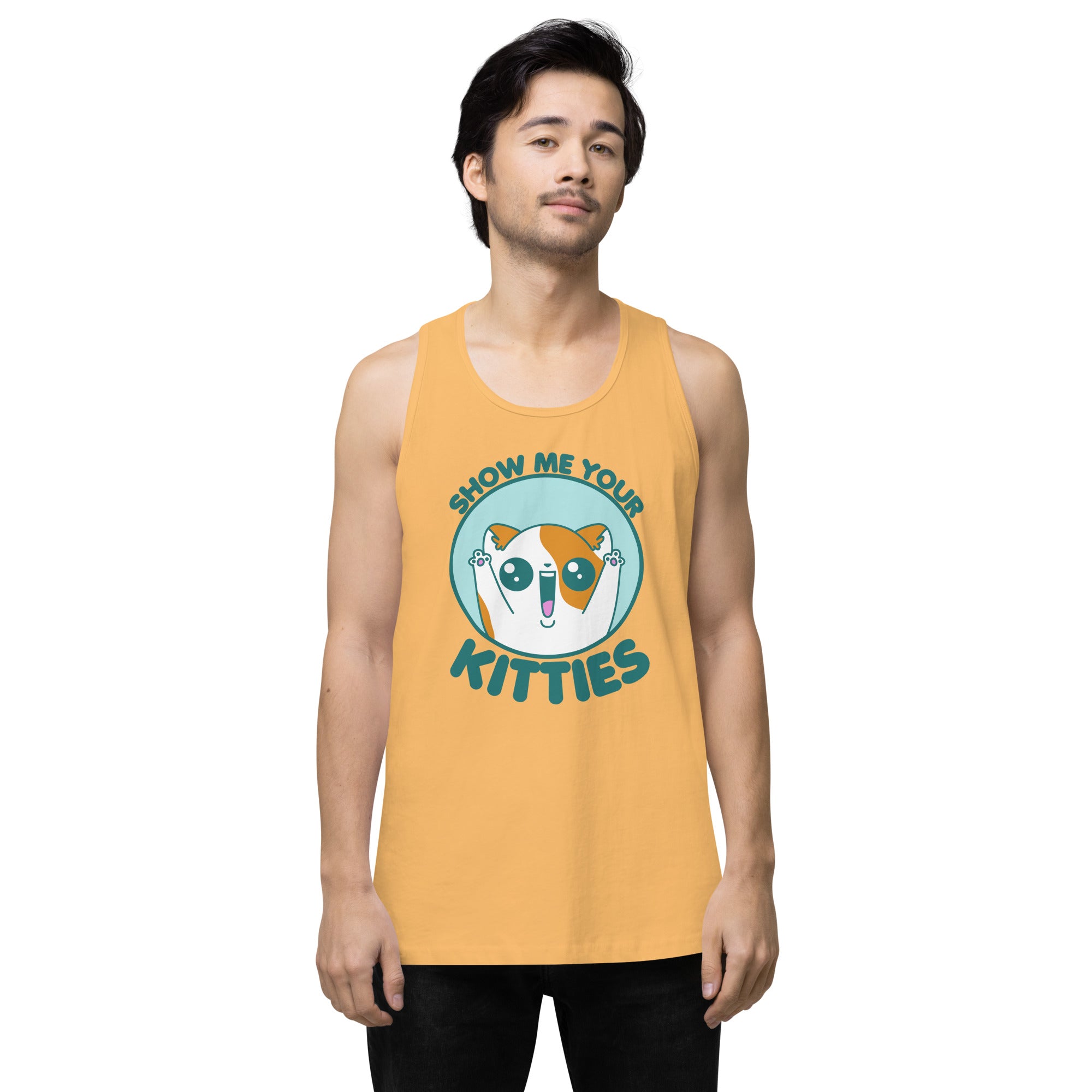 SHOW ME YOUR KITTIES - Premium Tank Top - ChubbleGumLLC