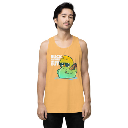 DUCK AROUND AND FIND OUT - Modded Premium Tank Top - ChubbleGumLLC