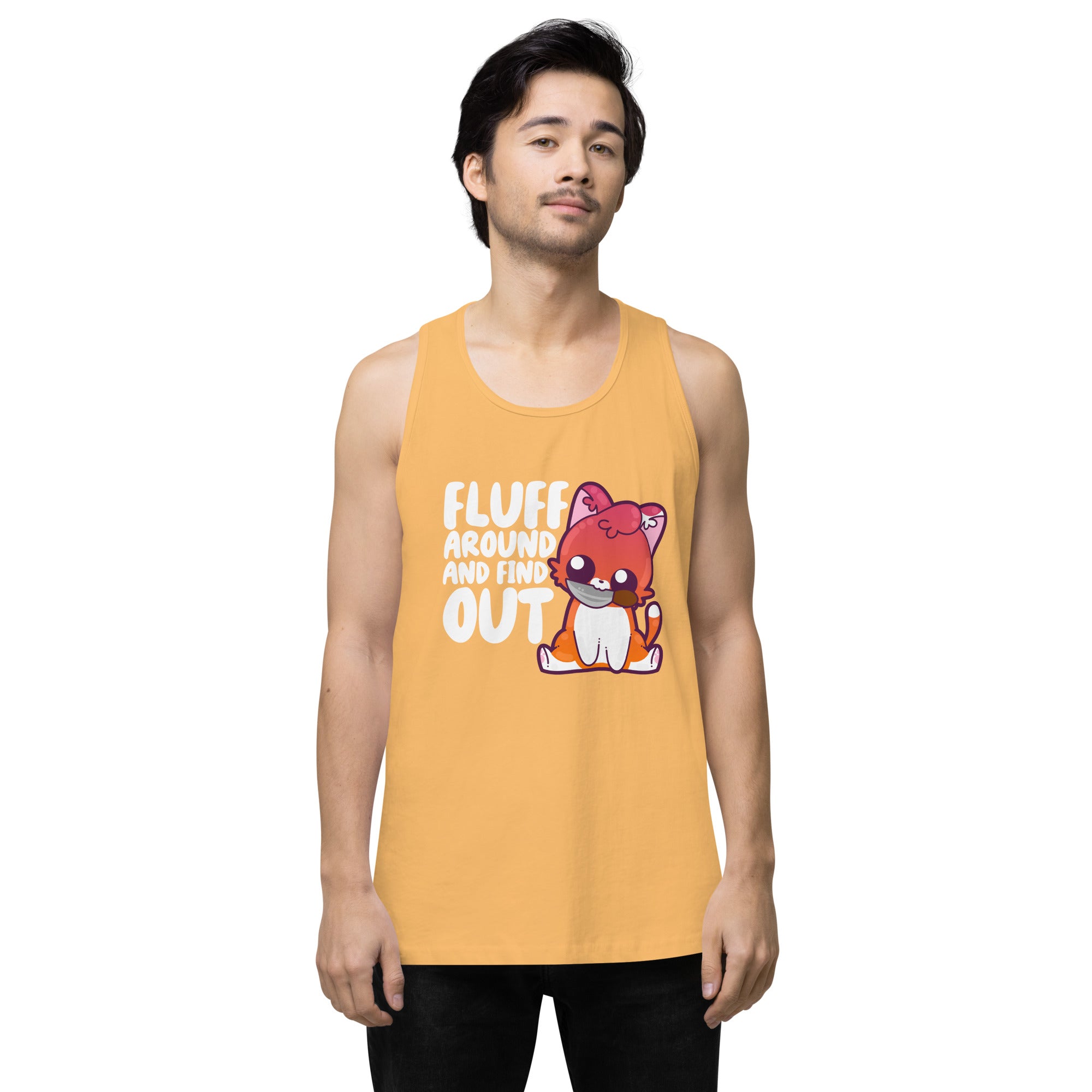 FLUFF AROUND AND FIND OUT - Modded Premium Tank Top - ChubbleGumLLC