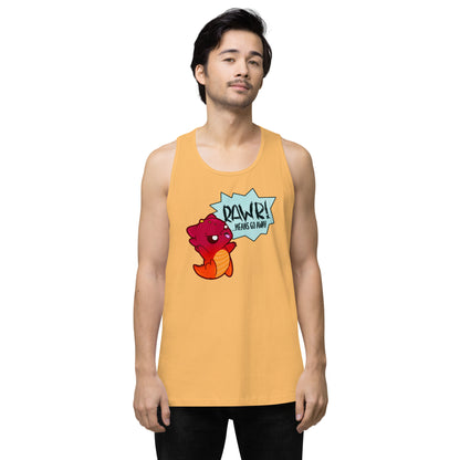 RAWR MEANS GO AWAY - Tank - ChubbleGumLLC