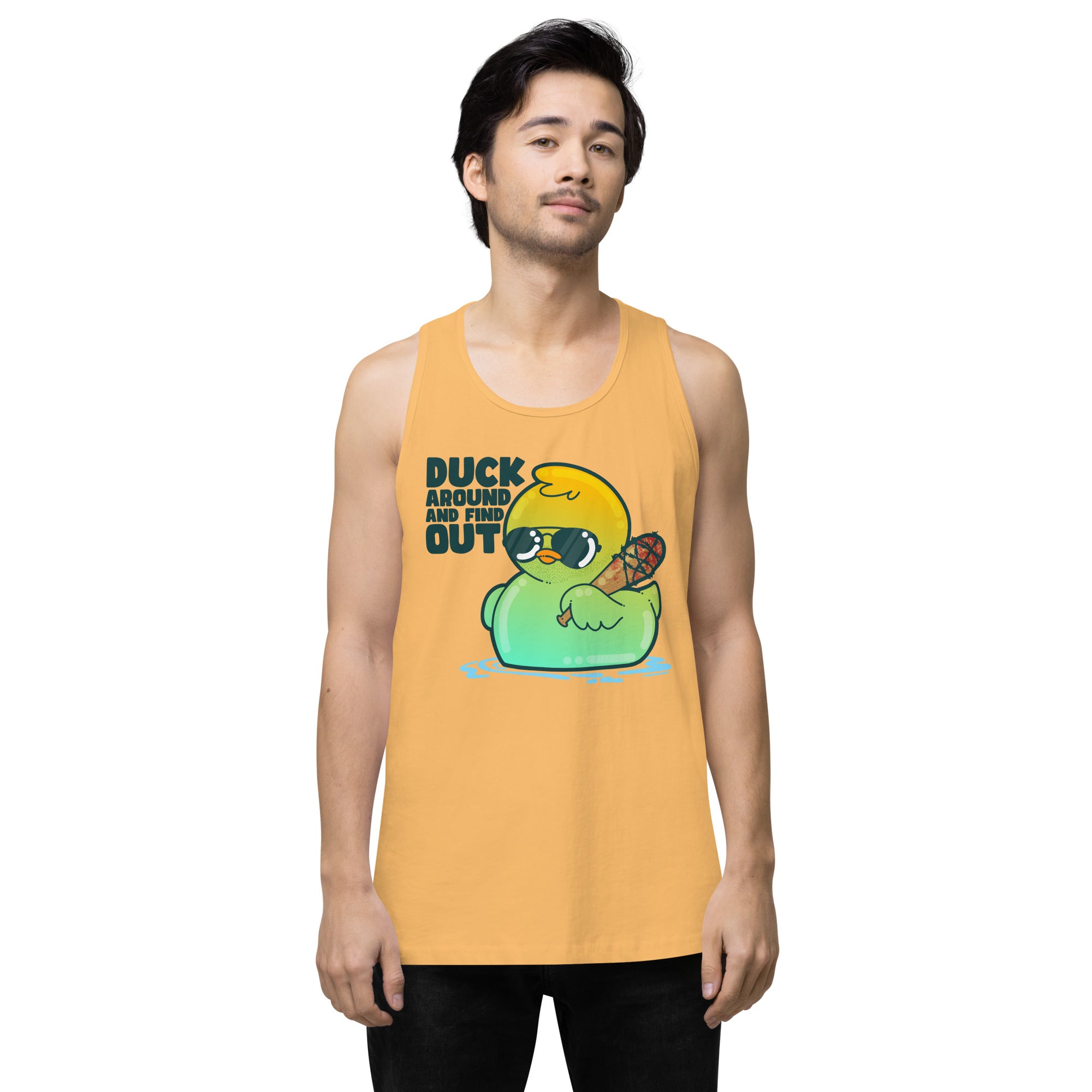 DUCK AROUND AND FIND OUT - Premium Tank Top - ChubbleGumLLC