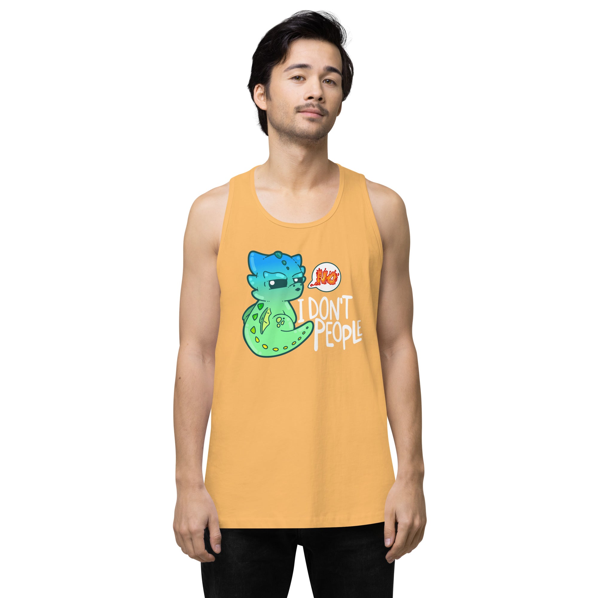 I DONT PEOPLE - Modified Premium Tank Top - ChubbleGumLLC