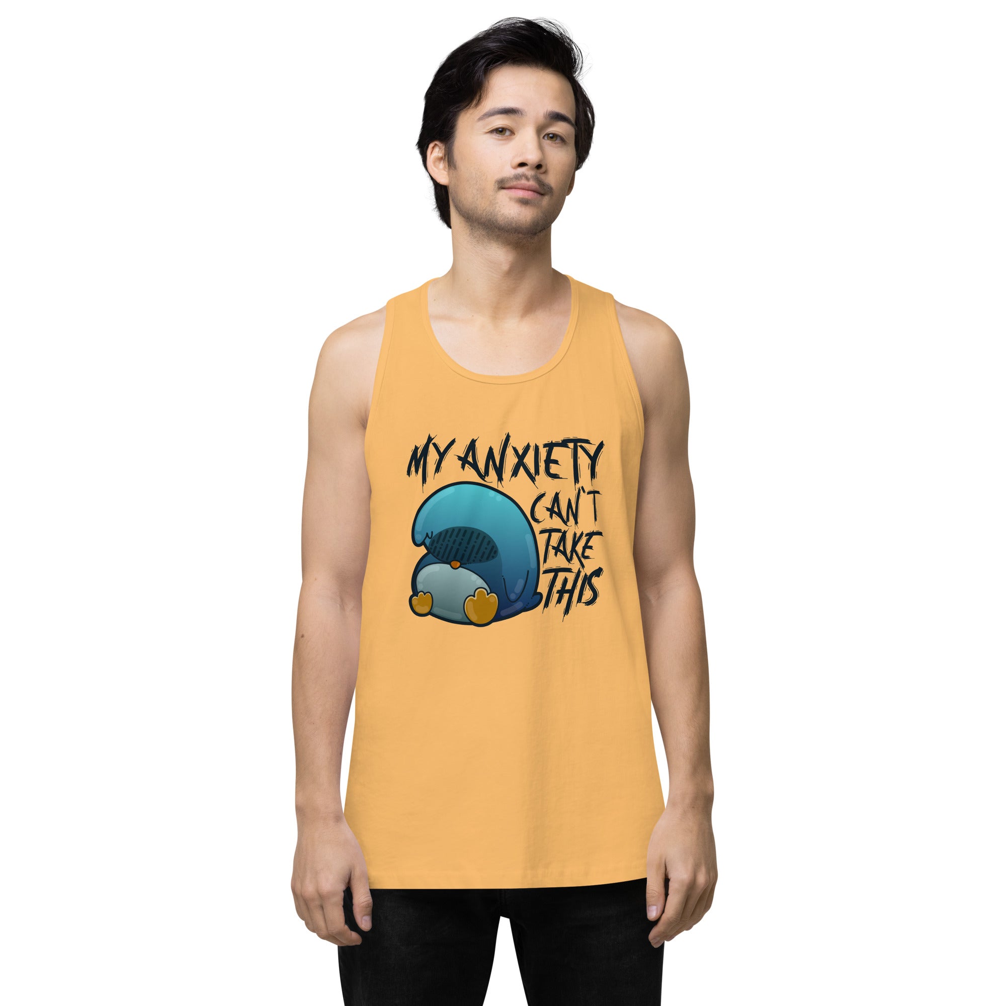 MY ANXIETY CANT TAKE THIS - Premium Tank Top - ChubbleGumLLC