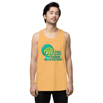 THIS IS MY HUMAN COSTUME - Premium Tank Top - ChubbleGumLLC