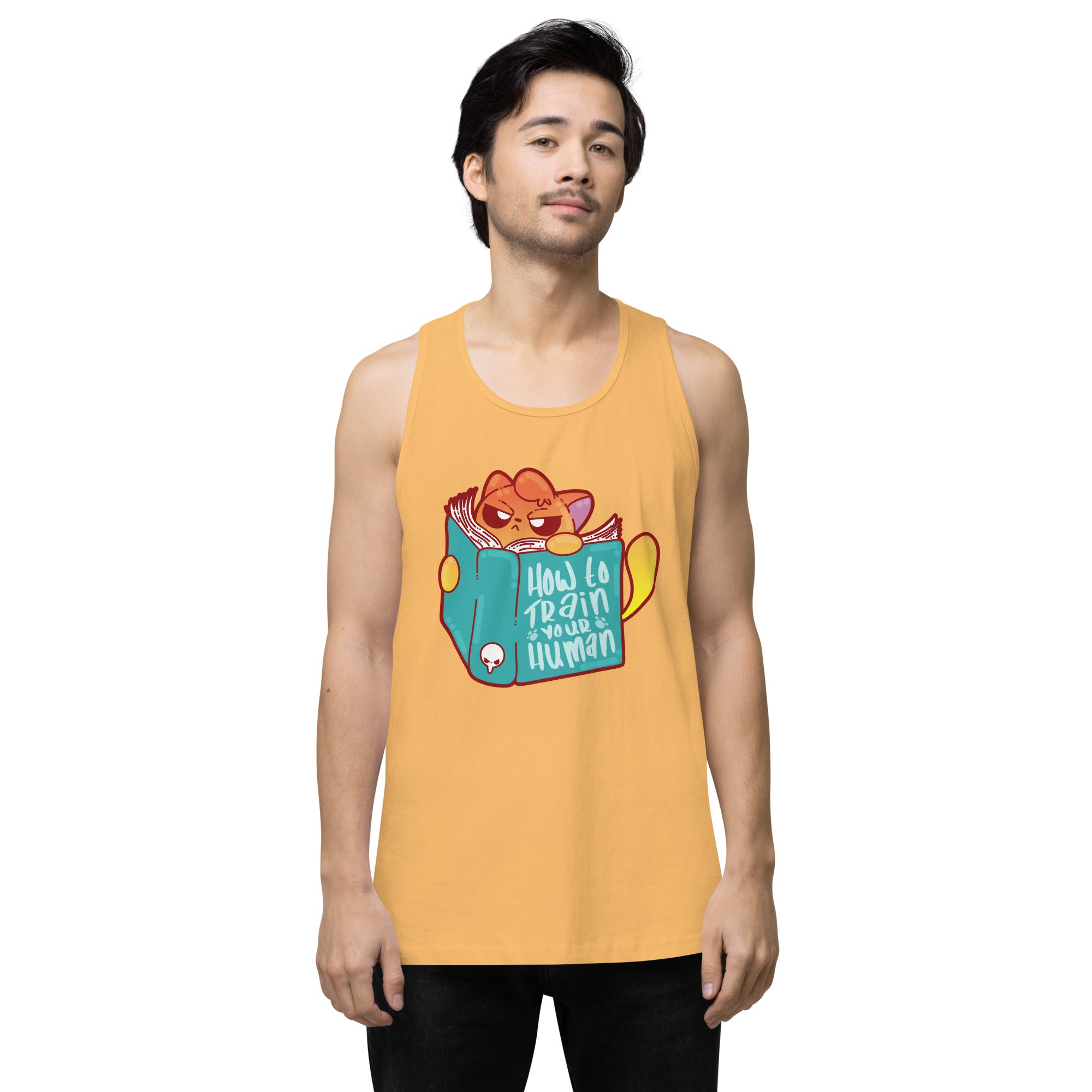 HOW TO TRAIN YOUR HUMAN - Premium Tank Top - ChubbleGumLLC