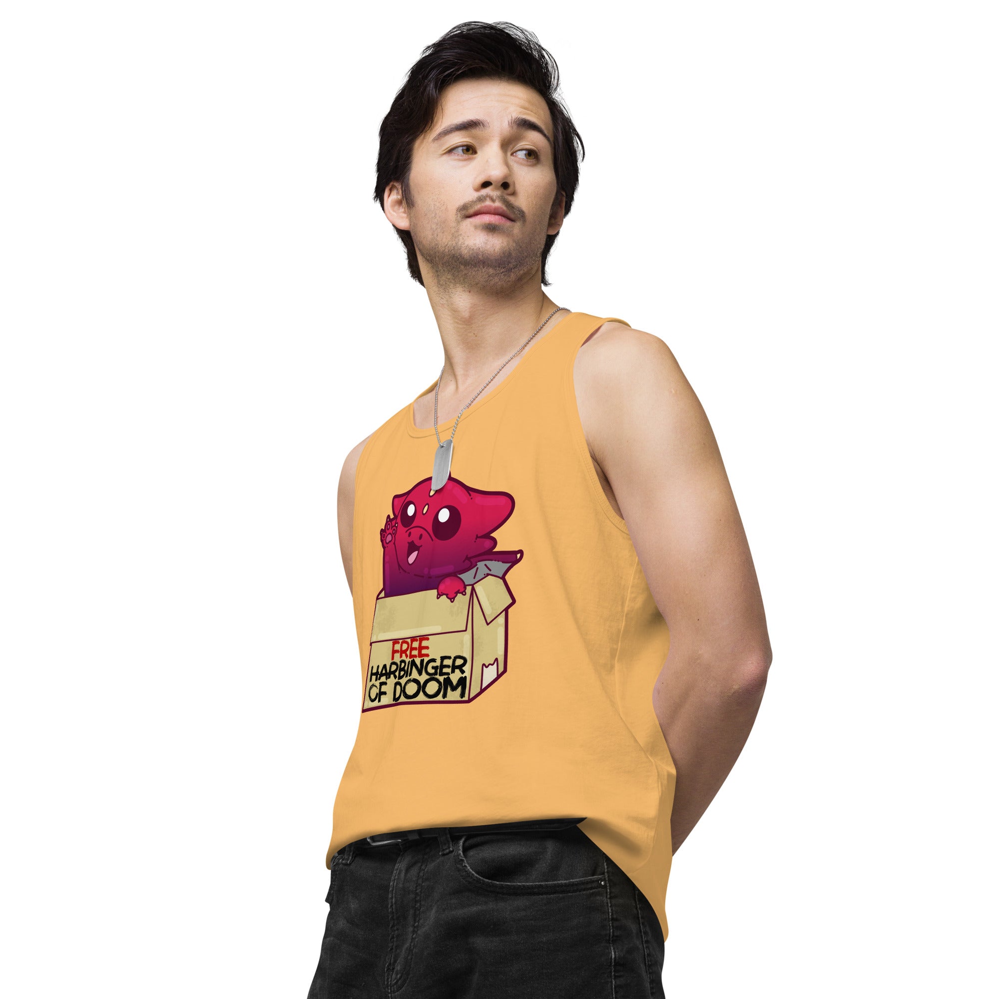 FREE HARBINGER OF DOOM - Premium Tank Top - ChubbleGumLLC