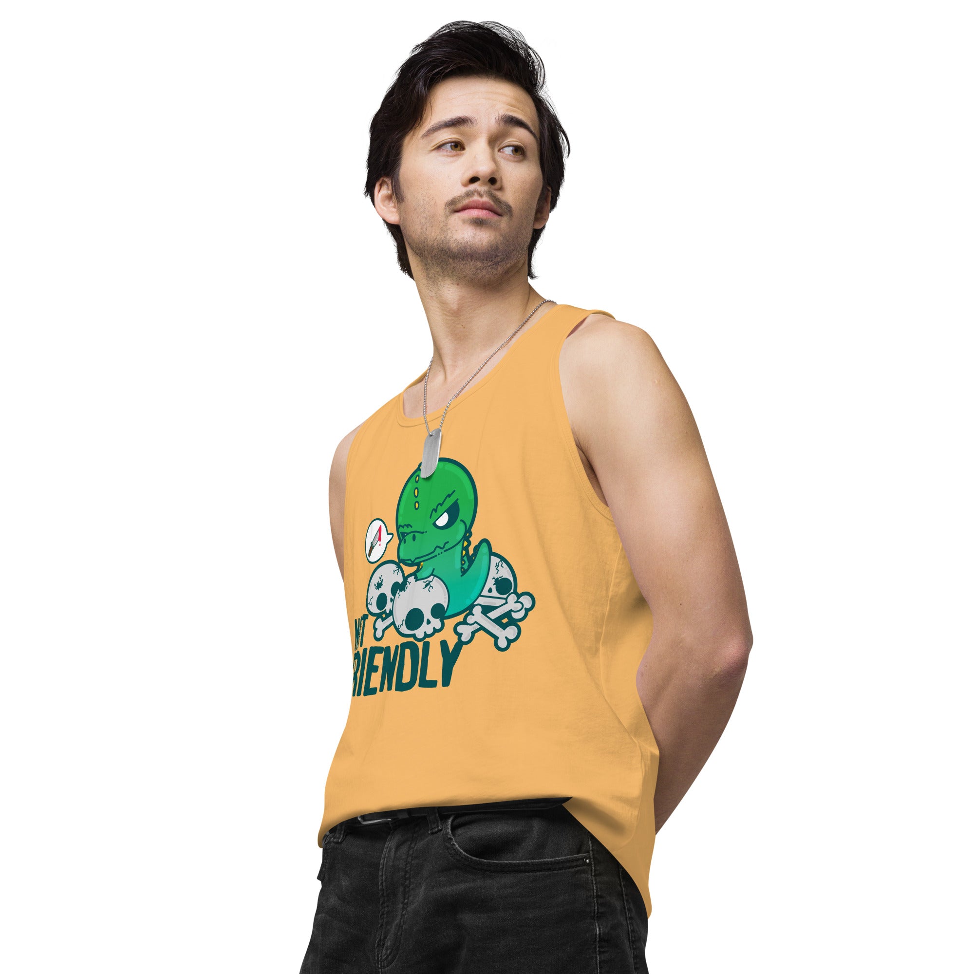 NOT FRIENDLY - Premium Tank Top - ChubbleGumLLC