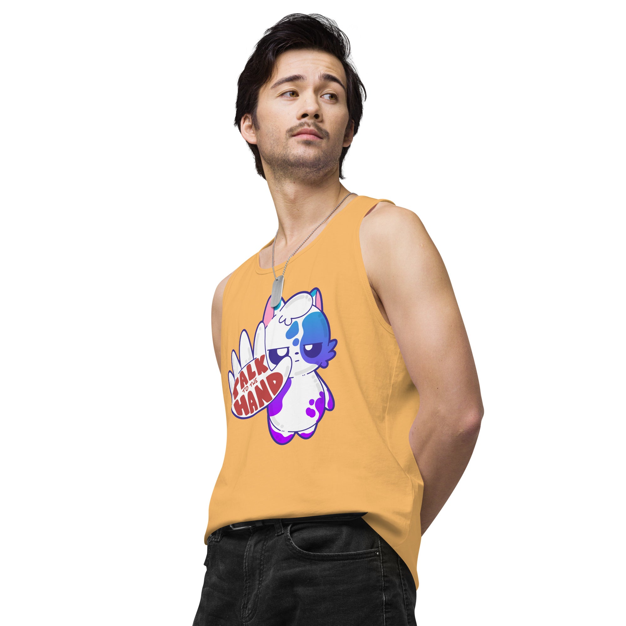 TALK TO THE HAND - Premium Tank Top - ChubbleGumLLC