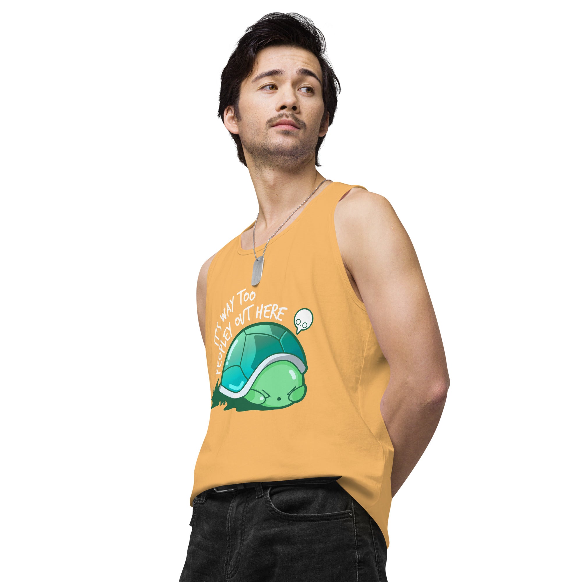 WAY TOO PEOPLEY - Modded Premium Tank Top - ChubbleGumLLC