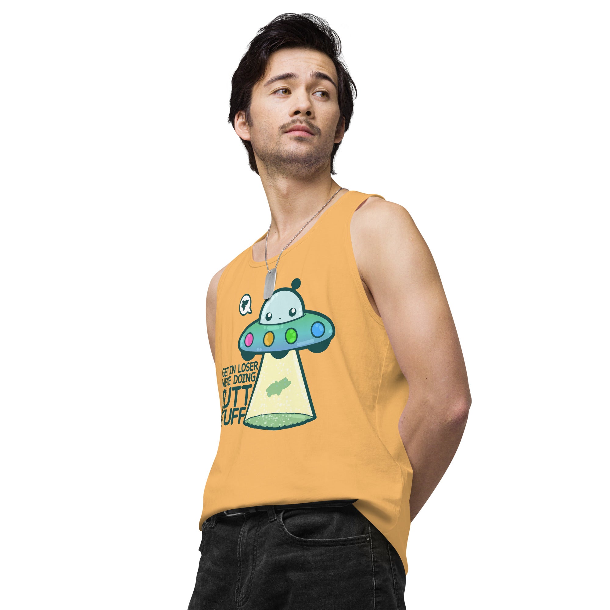 GET IN LOSER WE'RE DOING BUTT STUFF - Tank Top - ChubbleGumLLC