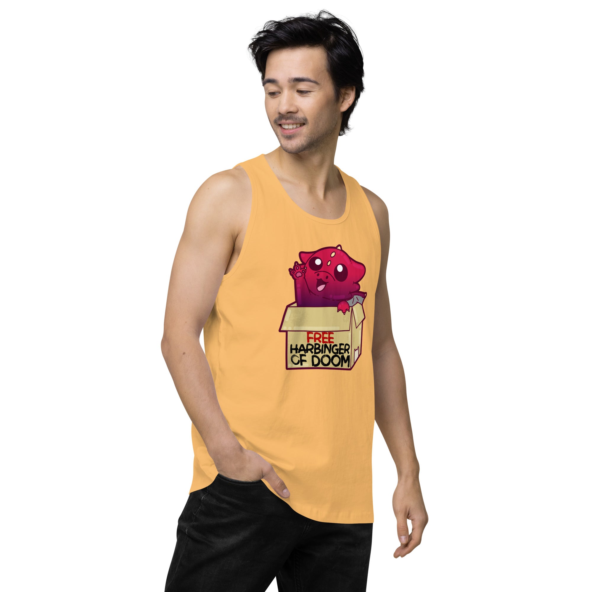 FREE HARBINGER OF DOOM - Premium Tank Top - ChubbleGumLLC